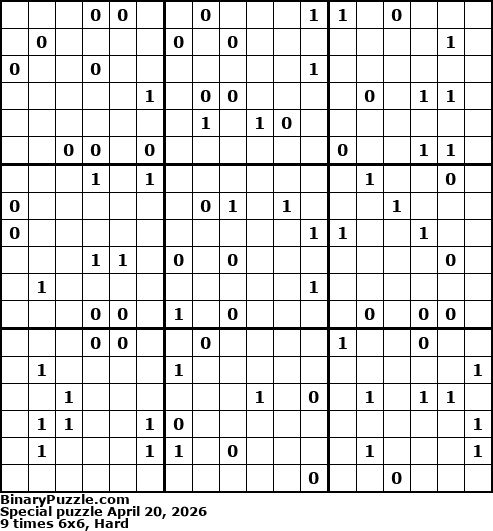 Binary Puzzle