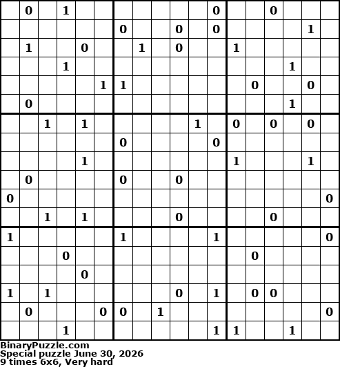 Binary Puzzle