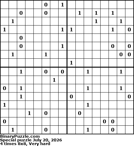 Binary Puzzle