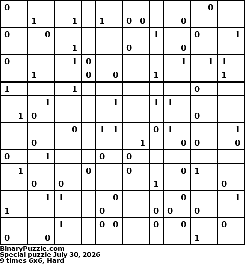 Binary Puzzle