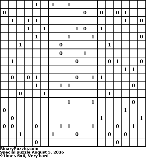 Binary Puzzle