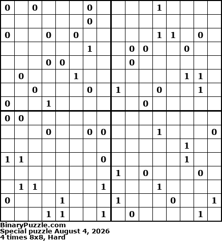 Binary Puzzle
