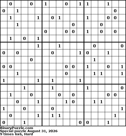 Binary Puzzle