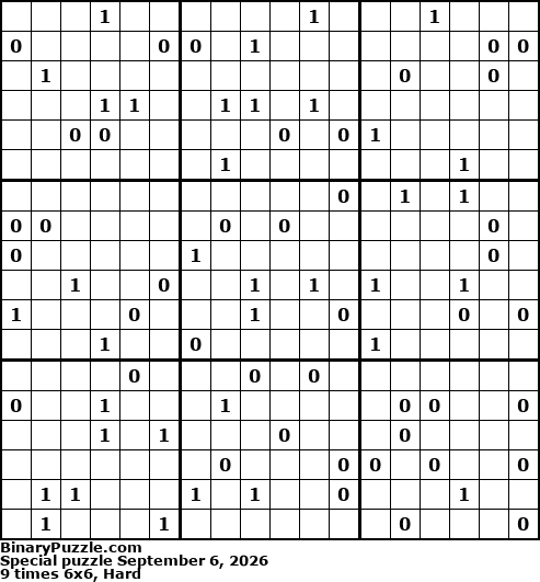 Binary Puzzle