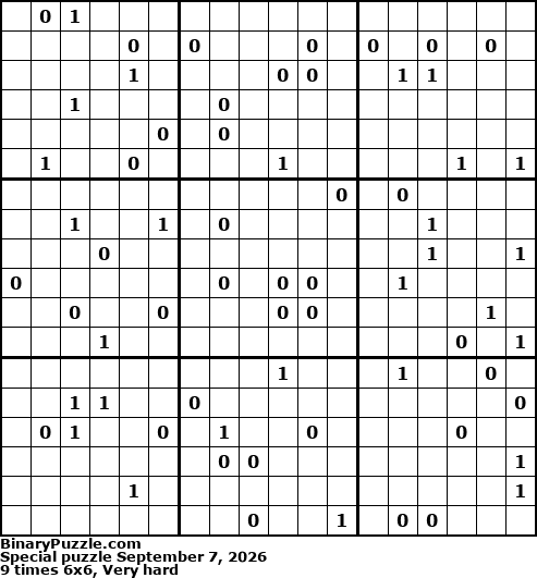 Binary Puzzle