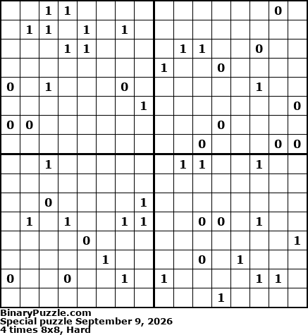 Binary Puzzle