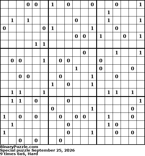 Binary Puzzle