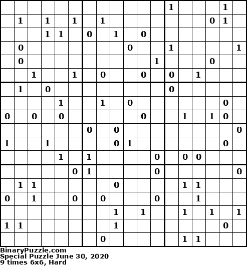 Binary Puzzle