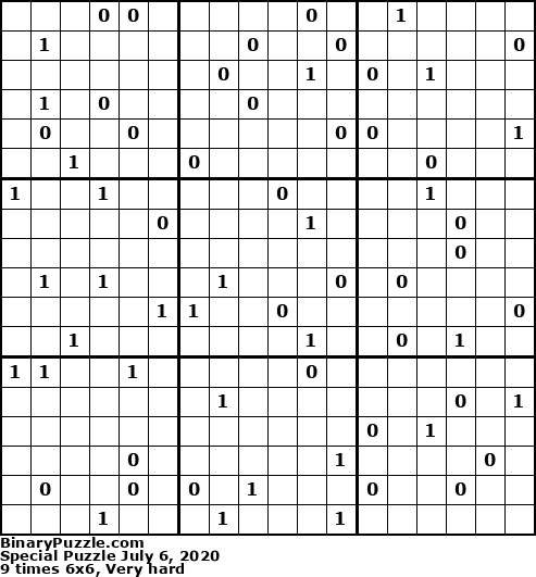 Binary Puzzle