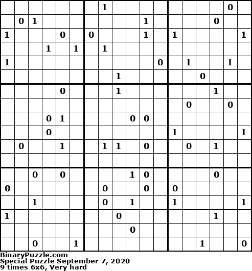 Binary Puzzle