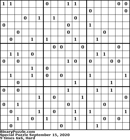 Binary Puzzle