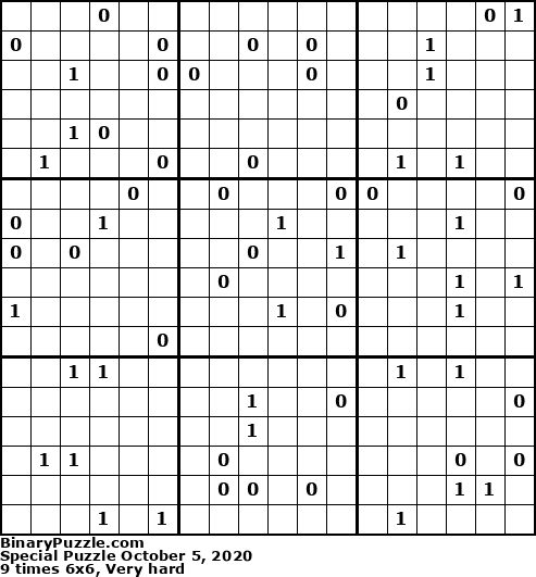 Binary Puzzle