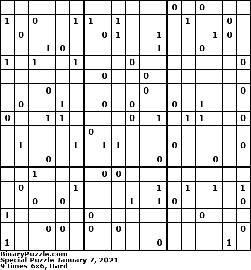 Binary Puzzle