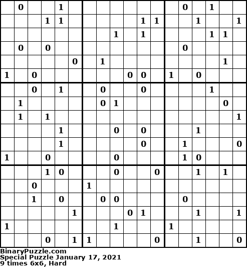 Binary Puzzle