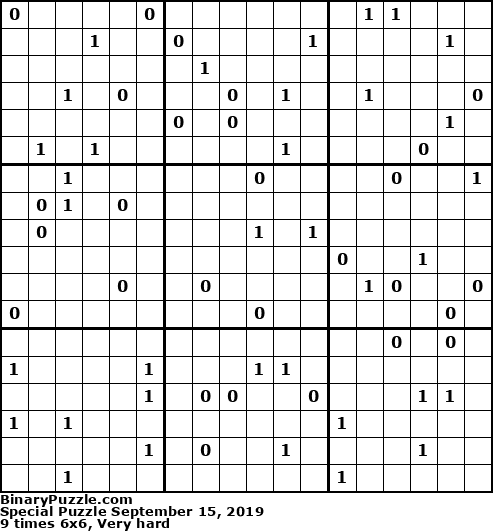 Binary Puzzle