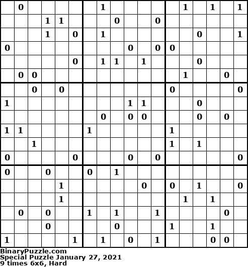 Binary Puzzle