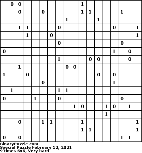 Binary Puzzle