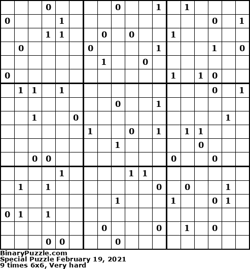 Binary Puzzle