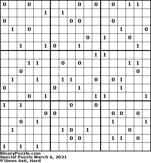 Binary Puzzle