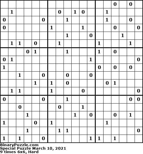 Binary Puzzle