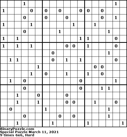 Binary Puzzle