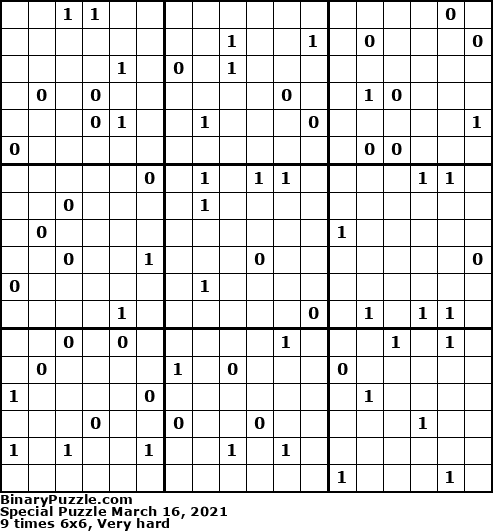 Binary Puzzle