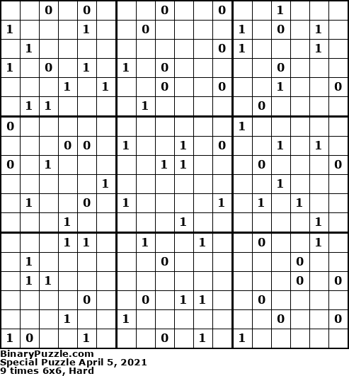 Binary Puzzle