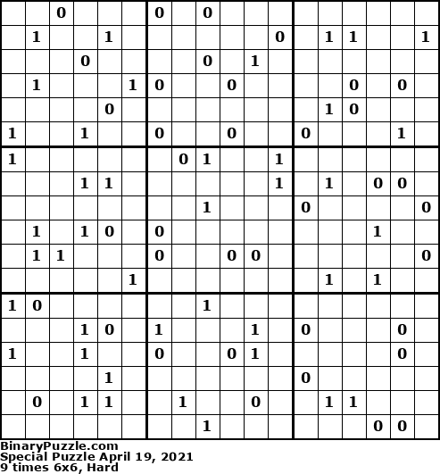 Binary Puzzle