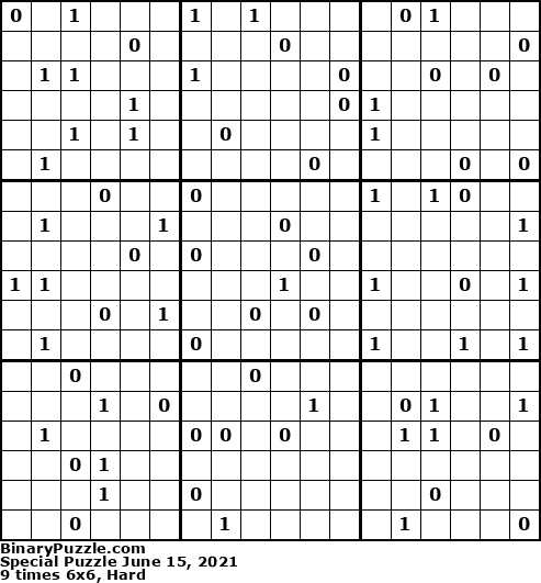 Binary Puzzle