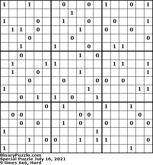 Binary Puzzle