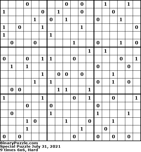 Binary Puzzle