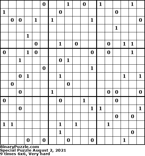 Binary Puzzle