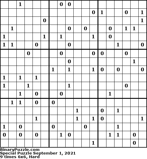 Binary Puzzle