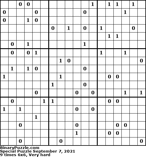 Binary Puzzle