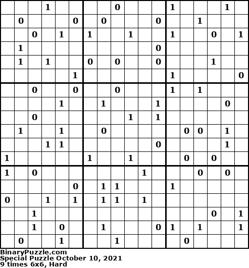 Binary Puzzle