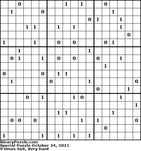 Binary Puzzle