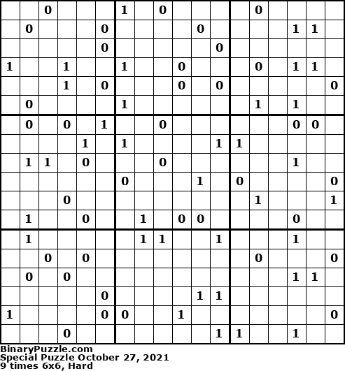 Binary Puzzle