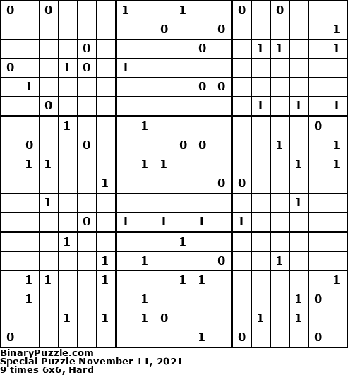 Binary Puzzle