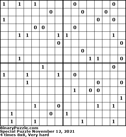 Binary Puzzle