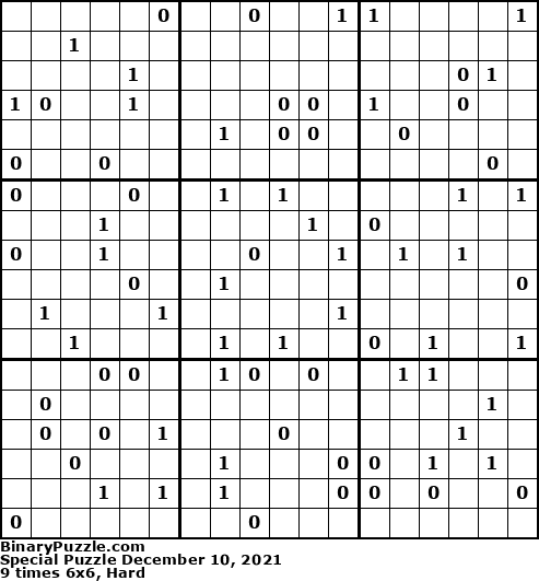 Binary Puzzle