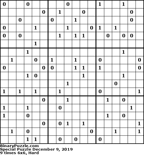 Binary Puzzle