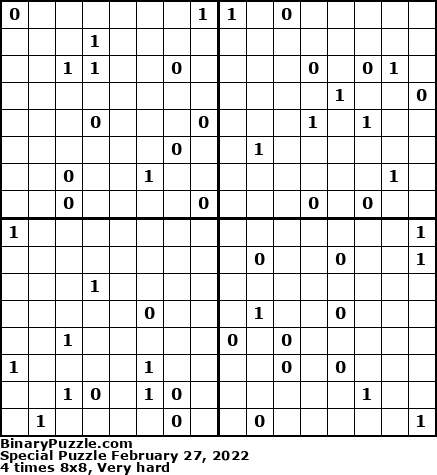 Binary Puzzle