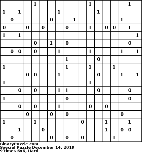 Binary Puzzle